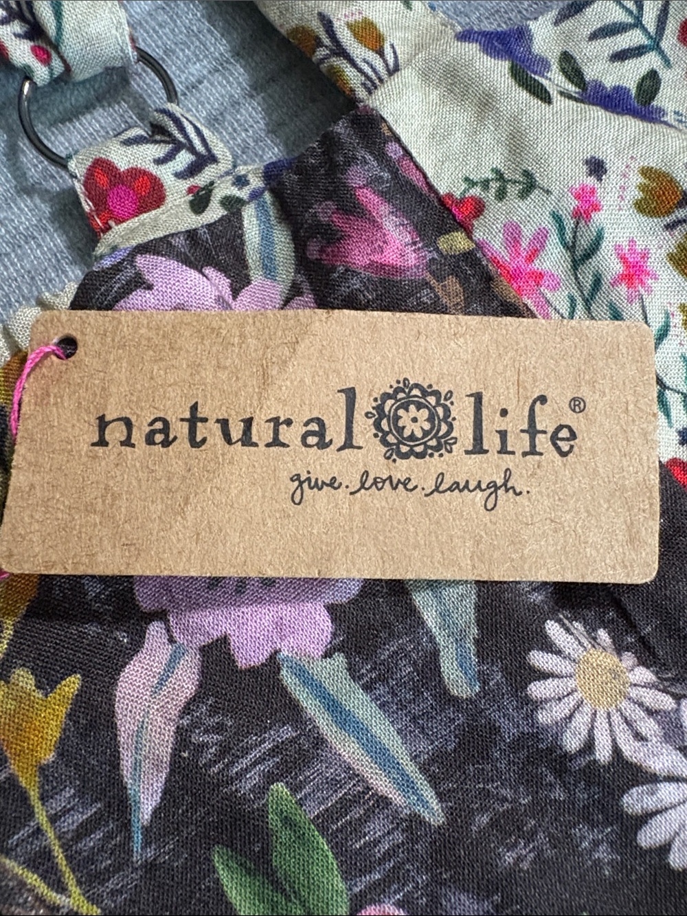 NWT Natural Life Floral Tiered Maxi Sundress in Cream size M - Picture 12 of 13